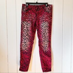 Almost Famous Red Leopard print pants. Size 11.